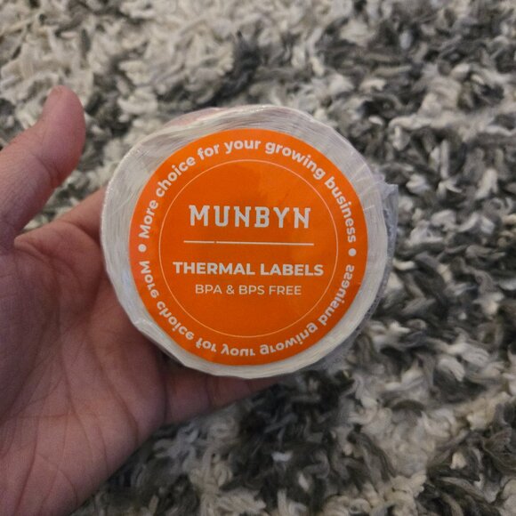 🏷️ BRAND NEW MUNBYN Thermal Labels - 2" Round Pink Stickers - Picture 1 of 3